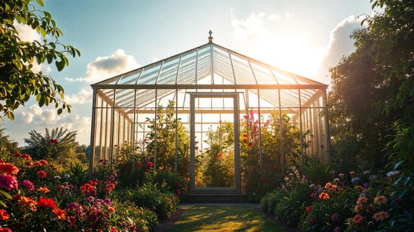 10 avantages d'une serre en verre pour embellir votre jardin
