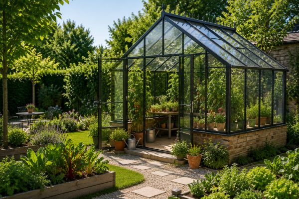 Optimiser votre jardin avec une serre en verre élégante